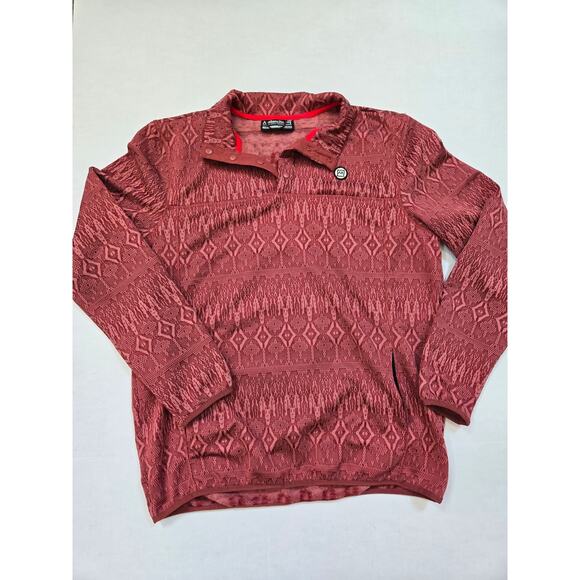 Avalanche Outdoor Pullover Supply 1/4 Snap Button Sweater Size Large - Picture 1 of 4